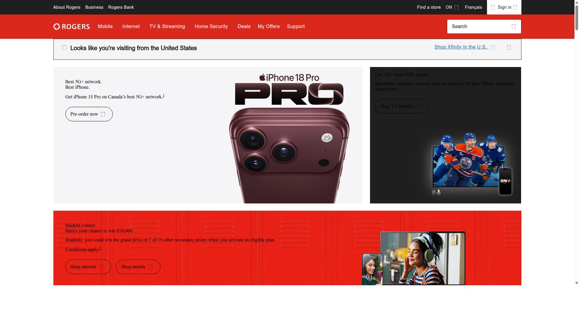 Rogers Communications website