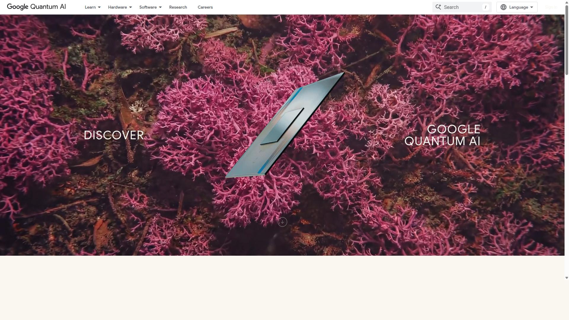 Google Quantum AI website
